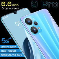 Điện Thoại 9 Pro 8+128GB Chính hãng máy ảnh HD kép Màn 6.6 inch Pin 5200mAh giá rẻ smartphone giá rẻ yên tâm mua sắm