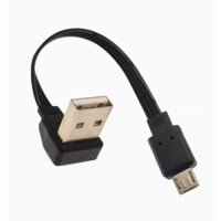 Điện Thoại Android Đa Năng Linh Hoạt Cáp Phẳng Micro USB Cáp Sạc Dữ Liệu Cáp Phẳng Xe Lên Xuống Trái Phải Khuỷu Tay Cáp 0.5 Dài