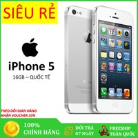 Điện thoại Aple iPhone_5 - 16GB - Bản quốc tế -CAM KẾT MÁY ZIN NGUYÊN BẢN Full phụ kiện - Đổi trả miễn phí tại nhà