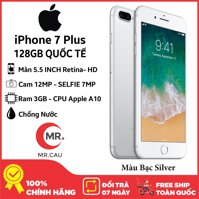 Điện thoại Apple iPhone 7 PLUS 128GB QUỐC TẾ 3GB RAM Quad-core 2.34GHz Chipset Apple A10 Fusion Màn Hình 5.5 inches FULL HD Camera sau 12MP Selfie 7MP Đẳng Cấp