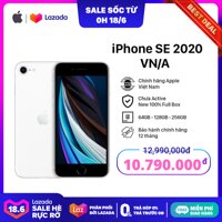 Điện Thoại Apple iPhone SE 2020 - Hàng Chính Hãng VN/A - Mới 100% (Chưa Kích Hoạt) - Bảo Hành 12 Tháng Tại TTBH Apple - Trả Góp 0% - Màn hình Liquid Retina HD 4.7 inch Touch ID Chống nước IP67 Chip A13 iOS13 LazadaMall