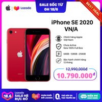 Điện Thoại Apple iPhone SE 2020 - Hàng Chính Hãng VN/A - Mới 100% (Chưa Kích Hoạt) - Bảo Hành 12 Tháng Tại TTBH Apple - Trả Góp 0% - Màn hình Liquid Retina HD 4.7 inch Touch ID Chống nước IP67 Chip A13 iOS13 LazadaMall