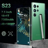 Điện thoại ban đầu S23 Ultra 5G 7.3 inch màn hình đầy đủ 16G RAM 1TGB ROM 32MP 64MP giá rẻ điện thoại di động Android 12.0 nhận dạng khuôn mặt mở khóa điện thoại 9000 6800Mah