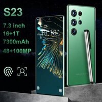 Điện thoại ban đầu S23 Ultra 5G 7.3 inch màn hình đầy đủ 16G RAM 1TGB ROM 32MP 64MP giá rẻ điện thoại di động Android 12.0 nhận dạng khuôn mặt mở khóa điện thoại 9000 6800Mah