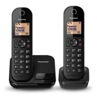 Điện thoại bàn ko dây Panasonic KX-TGC412 Black, (bộ 2 tay con + 4 option), led 1.6",  lưu 50 số DT