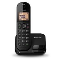 Điện thoại bàn ko dây Panasonic KX-TGC410 Black, (1 máy mẹ + 5 option), led 1.6",  lưu 50 số DT