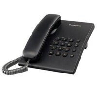 Điện thoại bàn Panasonic KX-TS500MX màu đen, 3 mức điều chỉnh tăng, giảm âm lượng và chuông