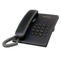 Điện thoại bàn Panasonic KX-TS500MX màu đen, 3 mức điều chỉnh tăng, giảm âm lượng và chuông