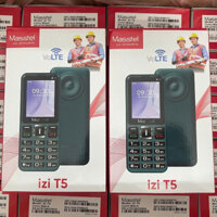 Điện thoại bàn phím Masstel iZi T2 T5 chuẩn sóng 4G chính hãng 2 sim - Màn 2.4 - Pin 1800mah