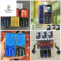 Điện thoại bàn phím Viettel G588Pro - Fami 20 Dành cho Người già cao tuổi Sóng 4G 2sim - Màn 2.0