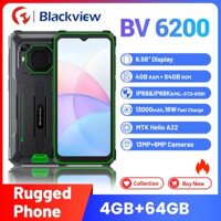 Điện thoại bền bỉ Blackview BV6200, 4GB+64GB, pin khủng 13000mAh hỗ trợ sạc nhanh 18W, màn hình 6.56 inch