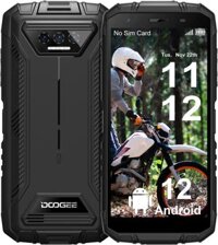 Điện thoại bền chắc DOOGEE S41 PRO với pin 6300mAh, 4G Dual Sim và NFC, Android 12, màn hình HD 5.5 inch, 7GB+32GB SD 1TB, cấp độ quân sự ngoài trời chống nước IP68 và GPS.