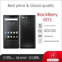 Điện thoại BlackBerry KEY2 đã qua sử dụng, bản , mở khóa, 64GB, RAM 6GB, Camera 12MP - Miễn phí vận chuyển