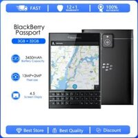 Điện thoại Blackberry Passport Q30-1 Refurbished - Bộ vi xử lý Quad Core 4G LTE, RAM 3GB, ROM 32GB, Camera 13.0MP - Hệ điều hành BlackBerry OS - Miễn phí vận chuyển