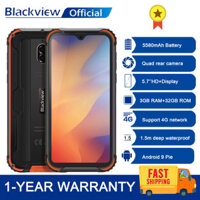 Điện Thoại Blackview BV5900 IP68 Chắc Chắn Điện Thoại Di Động Android 9.0 Pie 3GB + 32GB 5580MAh Chống Nước Điện Thoại NFC 4G 5.7 Inch