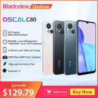Điện thoại Blackview Oscal C80 8GB+128GB Octa Core Android 12 Camera 50MP 5180mAh Sạc Nhanh