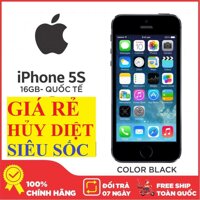 Điện thoại CHÍNH HẢNG Aple iPhone_5S - 16GB - Bản quốc tế -CAM KẾT ZIN NGUYÊN BẢN Full phụ kiện - Bảo hành 12 tháng - Đổi trả miễn phí tại nhà