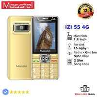 Điện thoại cho người già Masstel IZI 55 4G chính hãng, 2 sim, màn hình lớn, loa to nghe nhạc, pin khỏe