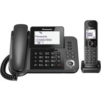 Điện thoại cố định kéo dài Panasonic KX-TGF310CX.màn hình hiển thị số, loa ngoài