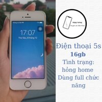 điện thoại cũ 5s hỏng home ,full chức năng 16gb ngoại hình như ảnh