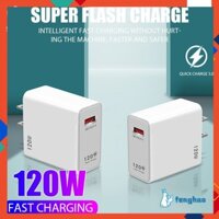 Điện Thoại Di Động 120w Sạc Nhanh Usb, Gan, Quick Charge 5.0, Adapter Dành Cho Huawei, Xiaomi, Samsung Fenghao.vn