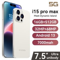 Điện thoại di động HP I15 Pro Max 7000mAh 4G/5G 16GB+512GB 32MP+68MP HD HP Murch Dual SIM Dual HD