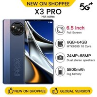 Điện thoại di động mới POCO X3 Pro 6.5 inch 2 SIM Smartphone 4G/5G thông minh 5800mAh rẻ cho học sinh COD Android giá rẽ