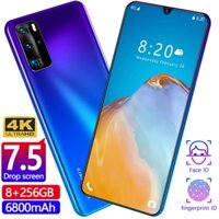 Điện thoại di động P48 Pro bán chạy điện thoại toàn màn hình mới (8GB / 256GB) Thẻ sim kép 5G giá rẻ