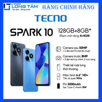 Điện thoại di động Tecno Spark 10 4G4G128G - Hàng chính hãng -  Xanh