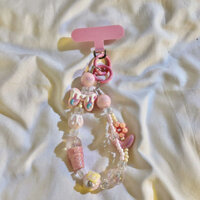 Điện Thoại Di Động Treo Vòng Tay Handmade diy Đính Hạt Móc Khóa Hoa Nơ Đa Năng Dây Buộc #SJL0312#