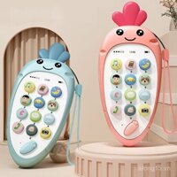 Điện thoại đồ chơi giáo dục cho trẻ em, điện thoại thực tế có âm nhạc và sạc cho bé trai và bé gái từ 6-12 tháng