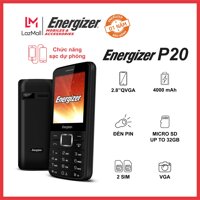 Điện thoại Energizer Power Max P20 (2 Sim) Kiêm sạc dự phòng. Pin 4000mAh. Màn hình 2.8 inch. Hàng chính hãng - Bảo hành 12 Tháng LazadaMall