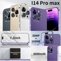 điện thoại giá rẻ Phone i14 Pro max [Ưu đãi đặc biệt để bán]Full HD màn hình 7.3 inch Công suất cao 8000mAh pin mạng 5G