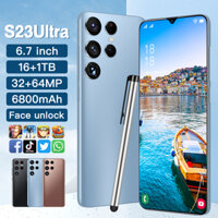 điện thoại giá rẻ s23+Ultra 16+1TB Công suất cao 5G mạng Điện thoại trò chơi chuyên dụngphone 6800mAh pin 6.7 inch