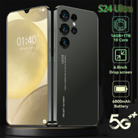 Điện Thoại Học Sinh: S24 Ultra 7.3" 5G, 16GB+1TB, 7800mAh - Giá Siêu Rẻ + Quà Bút & 2 SIM