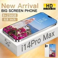 Điện thoại i14 pro max Giá cả phải chăng Điện thoại Full HD 6.8 inch (8+256GB) RAM Điện thoại 48+108MP Máy ảnh