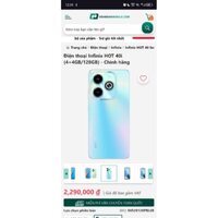 Điện Thoại Infinix Hot 40i (4+4GB/128GB/Unisoc T606) (Đã Kích Hoạt)