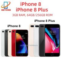 Điện thoại iPhone 8/iPhone 8 Plus 8P 4.7'/5.5' , màn hình Retina IPS LCD, RAM 3GB ROM 64/256GB, 12MP Hexa Core, vân tay Touch ID, iOS, 4G LTE