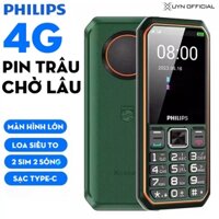 Điện Thoại (Không Camera) PHILIPS XENIUM E6260 - Dành Cho Người Già, Loa to, Phiên Bản 4G+ Toàn Mạng