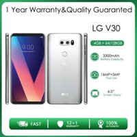 Điện thoại LG V30 mở khóa 4GB RAM + 64/128/256GB, camera 16MP, màn hình 6.0 inch, pin 3300mAh, Android 7.1.2, tích hợp NFC và radio FM, sạc nhanh QC3