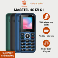 Điện thoại Masstel 4G Izi S1 - Giá đại lý, 2 sim sóng 4G, Thiết kế gọn nhẹ, Pin trâu-BH 12 tháng