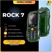 Điện thoại Mobell Rock 7 - 2sim4G loa to đèn pha sáng chói bền chắc pin5500mAh