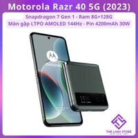 Điện thoại Motorola Razr 40 5G (2023) - Snapdragon 7 Gen 1 màn gập AMOLED 144Hz