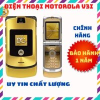 Điện thoại Motorola V3i bạc giá rẻ nắp gập kèm theo (pin+sạc)