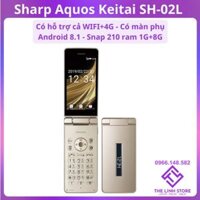 Điện thoại nắp gập Sharp Aquos SH02L có WIFI 4G - Android 8.1