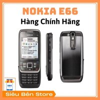 Điện thoại nắp trượt nokia E66 chính hãng vỏ kim loại sang trọng