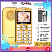 Điện Thoại Người Già Masstel Fami 60 4G - Loa To, FM Không Dây, Đọc Số Bằng Giọng Nói, SOS, Đèn Pin Kép,...[CHÍNH HÃNG]
