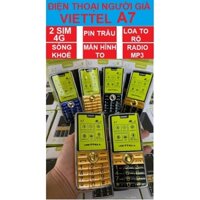 ĐIỆN THOẠI NGƯỜI GIÀ VIETTEL A7 4G[ 2024] 2 SIM 2 SÓNG, PIN TRÂU, SÓNG KHOẺ, ĐỌC SỐ, BH 12T