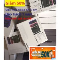 Điện thoại Nokia 105 2 sim đầy đủ phụ kiện ( màu xanh và đen )