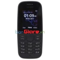 ĐIỆN THOẠI NOKIA 105 2017 2 SIM MÀU ĐEN